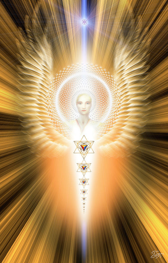 Sacred Angel 27 Digital Art by Endre Balogh