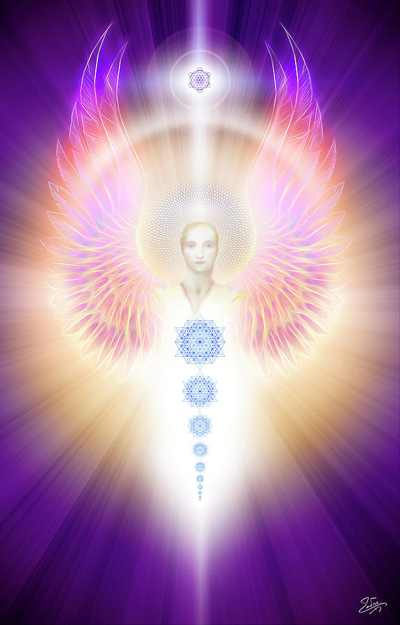 Sacred Angel 3 Digital Art by Endre Balogh