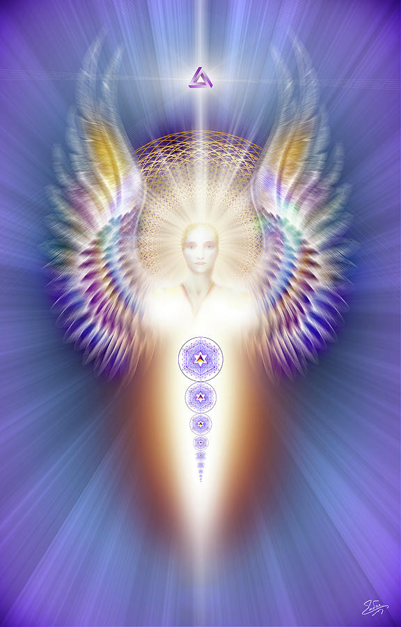 Sacred Angel 5 Digital Art by Endre Balogh