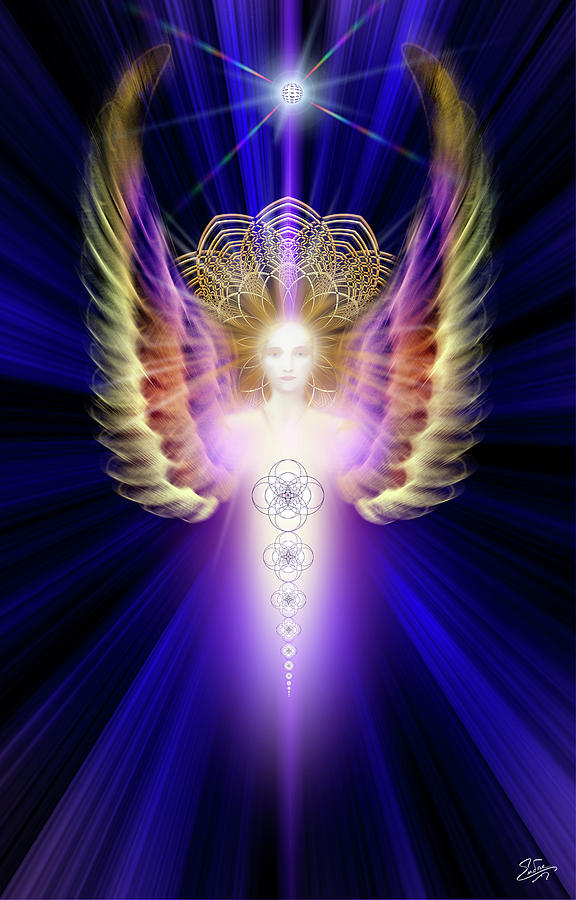 Sacred Angel 7 Digital Art by Endre Balogh