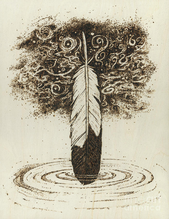 Sacred Creation Pyrography by Brandy Woods
