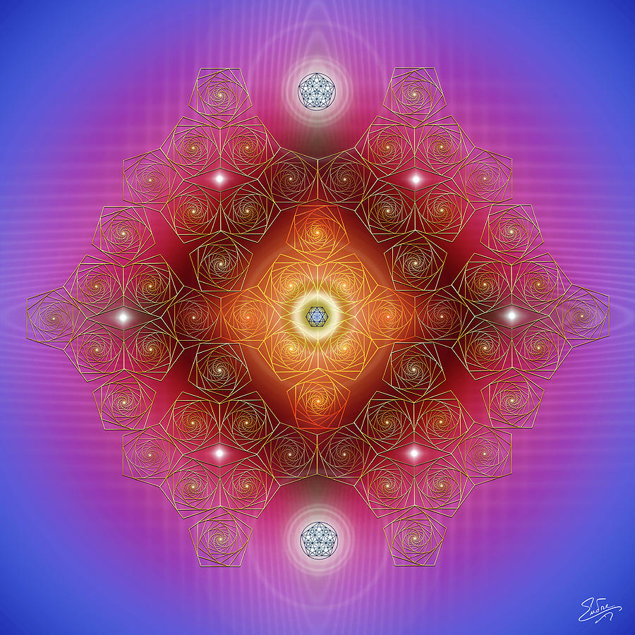 Sacred Geometry 787 Digital Art by Endre Balogh