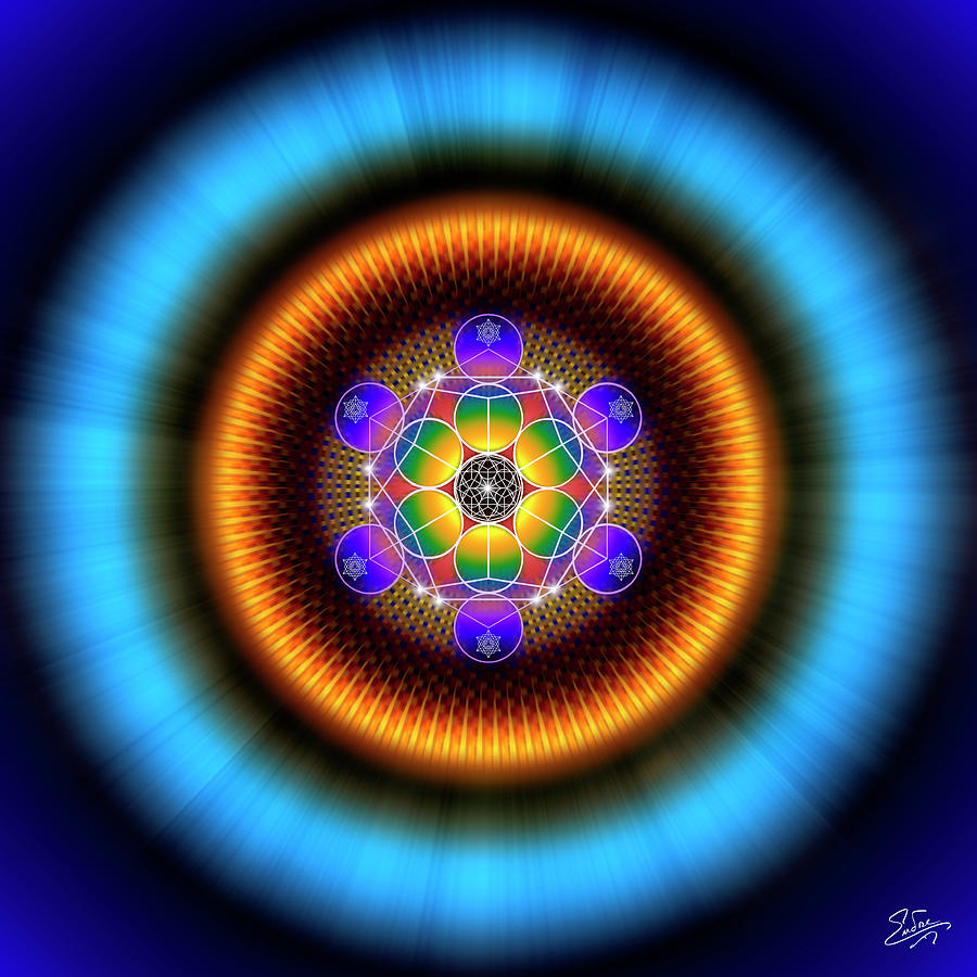 Sacred Geometry 807 Digital Art by Endre Balogh