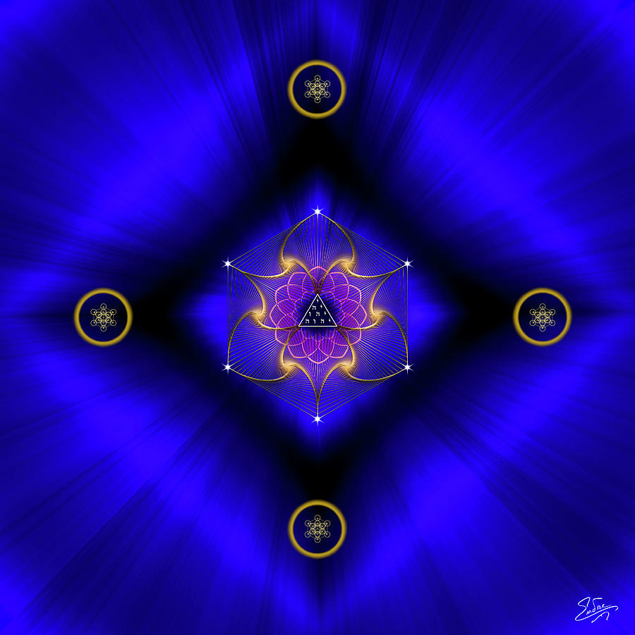 Sacred Geometry 812 Digital Art by Endre Balogh