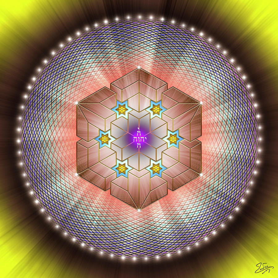 Sacred Geometry 813 Digital Art by Endre Balogh