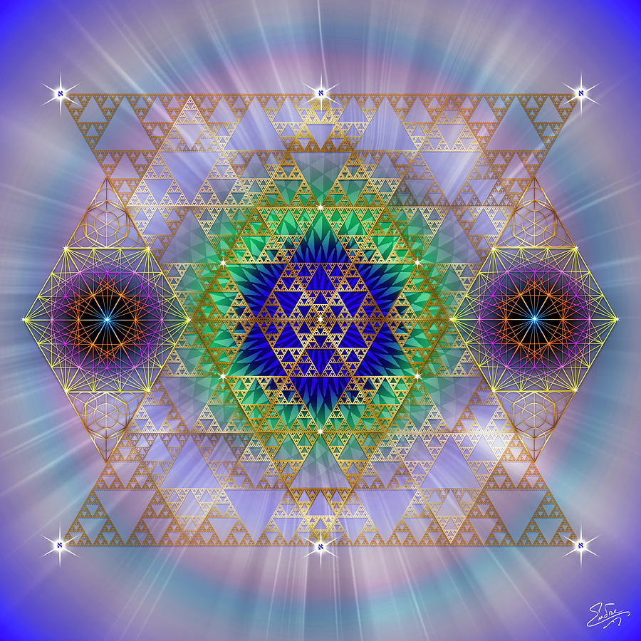 Sacred Geometry 817 Digital Art by Endre Balogh