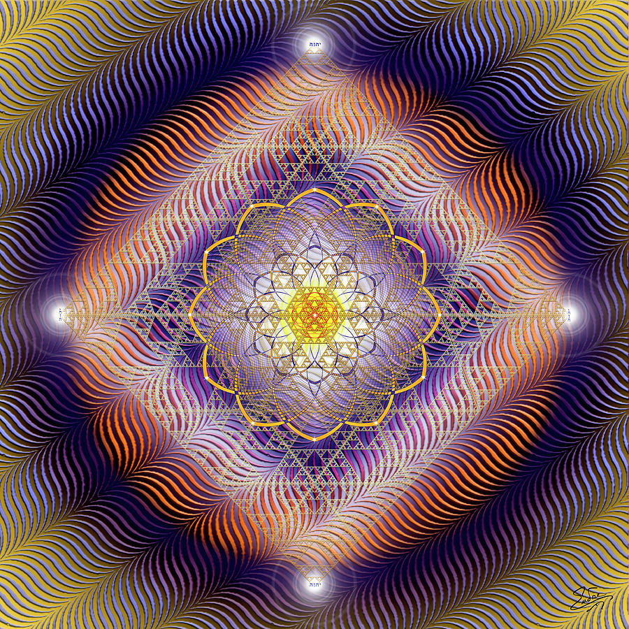 Sacred Geometry 819 Digital Art by Endre Balogh
