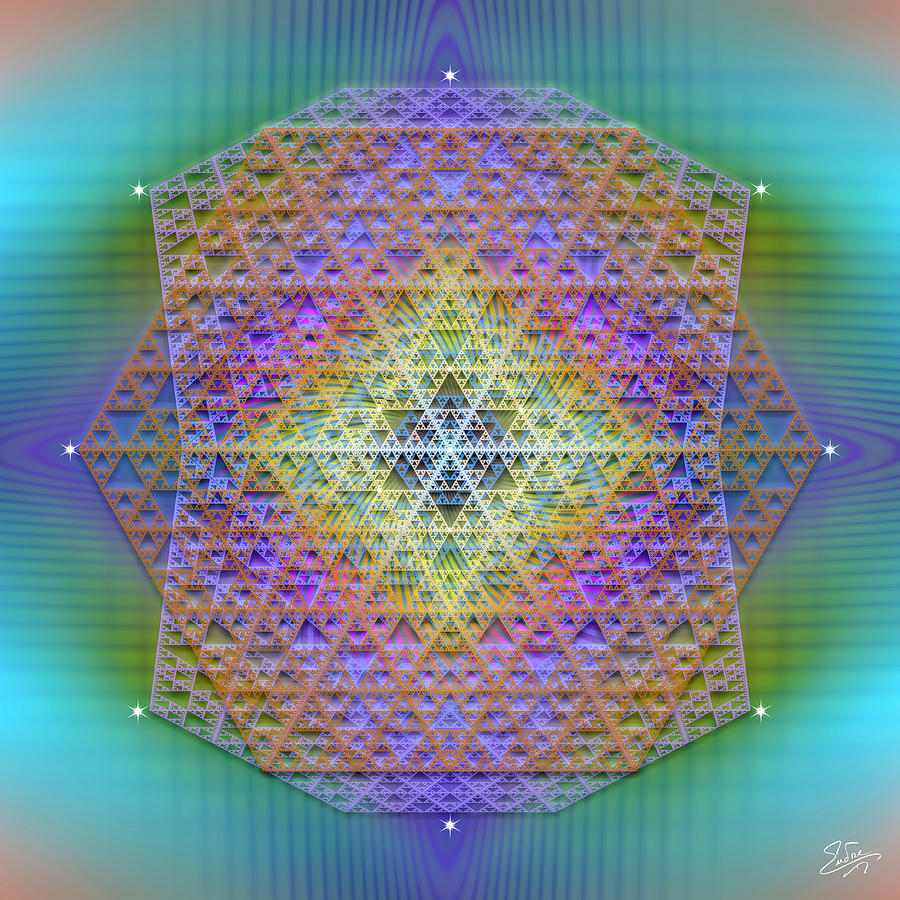 Sacred Geometry 822 Digital Art by Endre Balogh