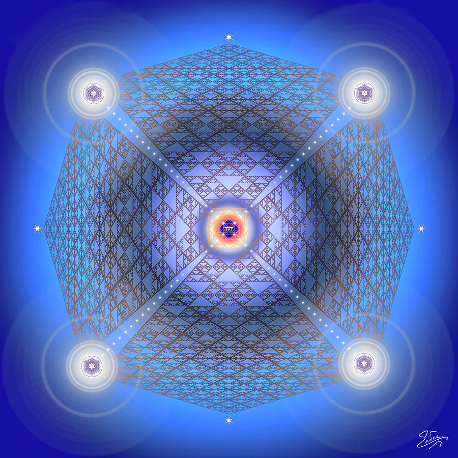 Sacred Geometry 824 Number 2 Digital Art by Endre Balogh