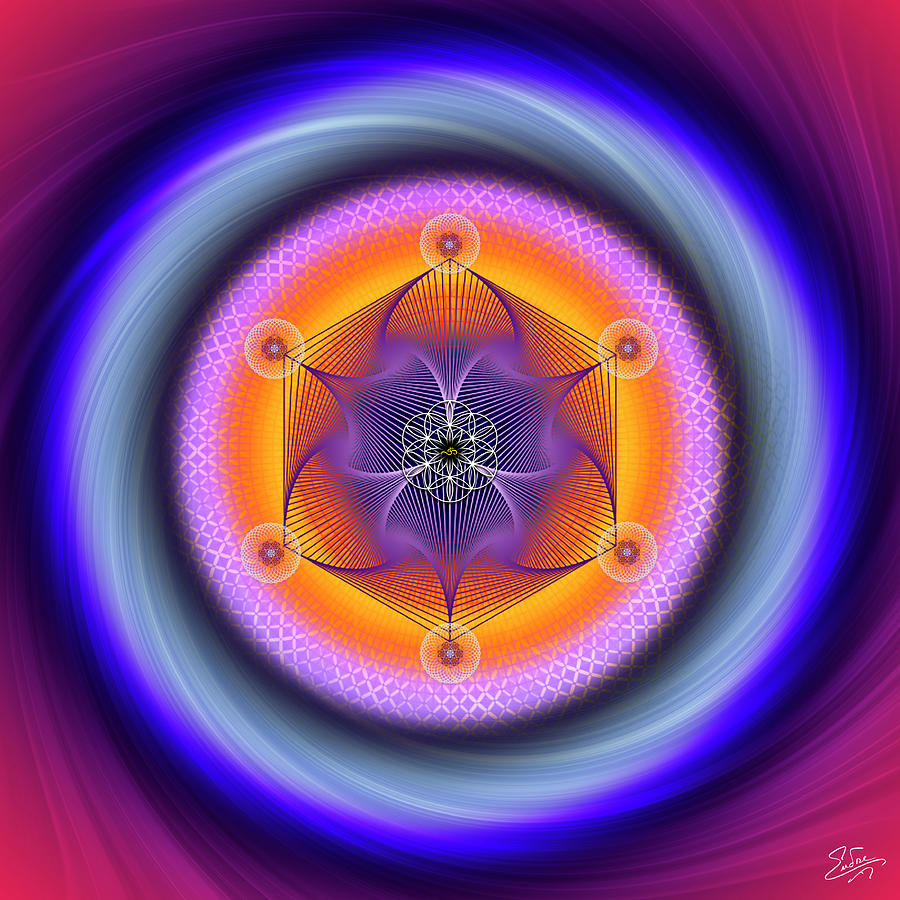 Sacred Geometry 829 Digital Art by Endre Balogh