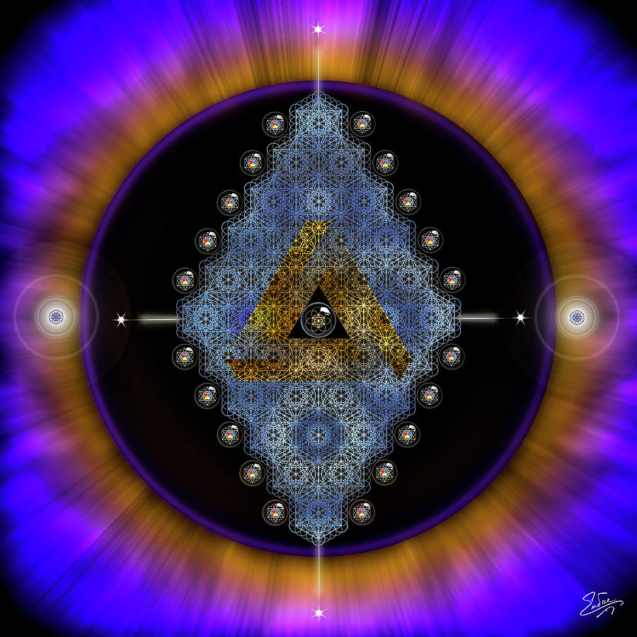 Sacred Geometry 838 Digital Art by Endre Balogh