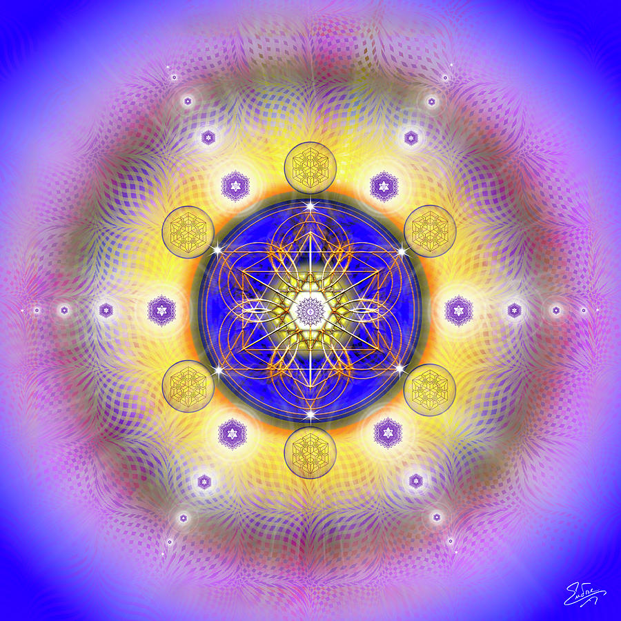 Sacred Geometry 840 Digital Art by Endre Balogh