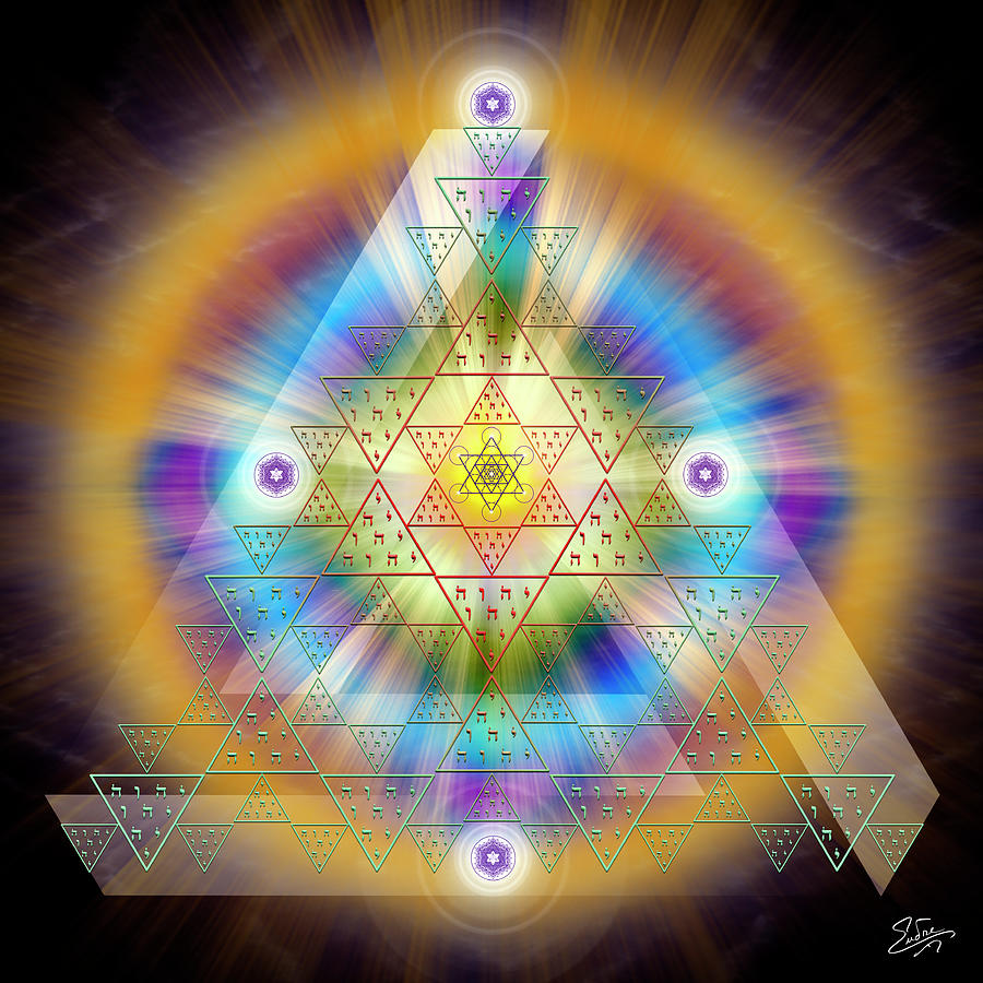 Sacred Geometry 844 Digital Art by Endre Balogh
