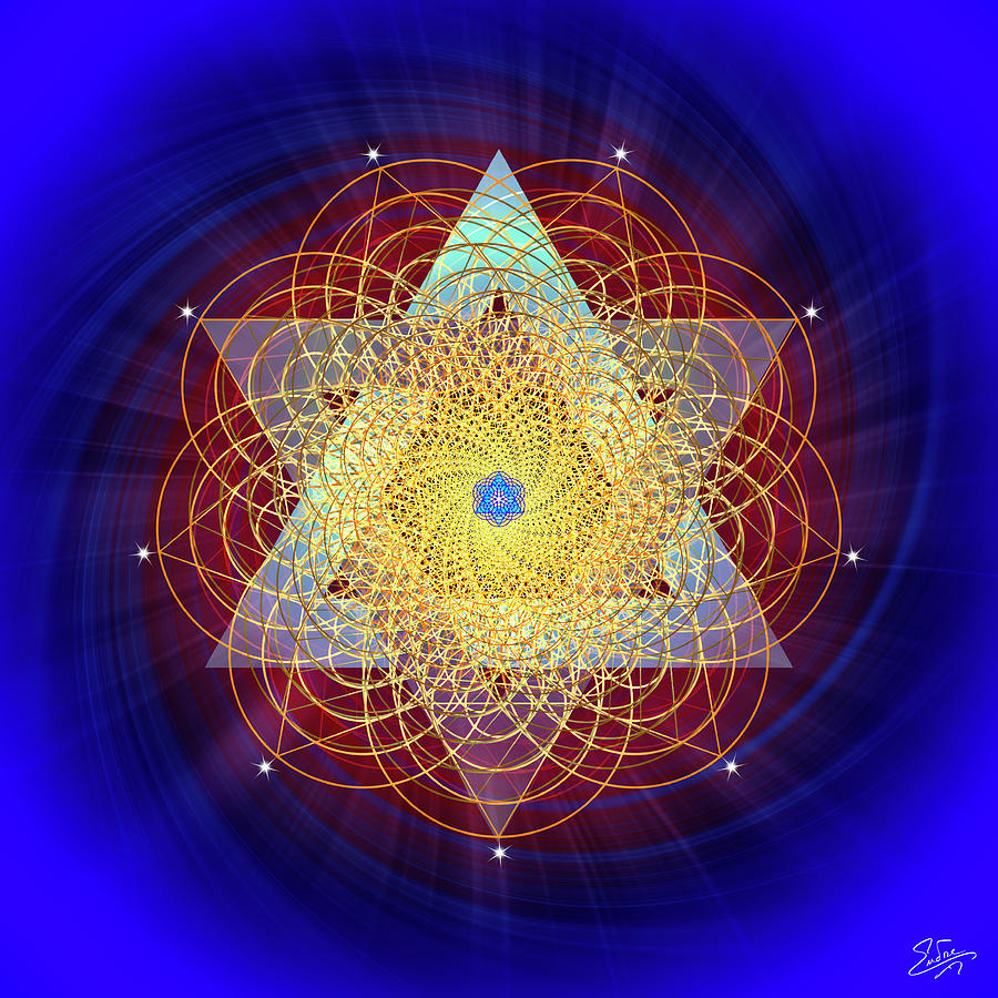 Sacred Geometry 847 Digital Art by Endre Balogh