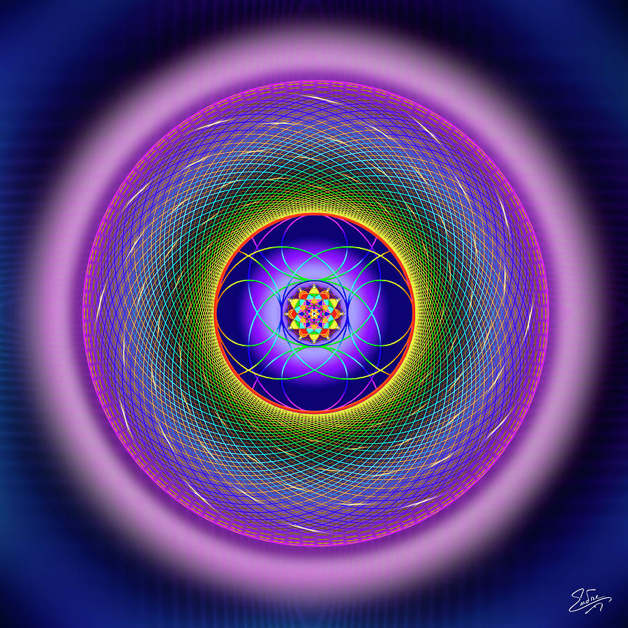 Sacred Geometry 855 Digital Art by Endre Balogh