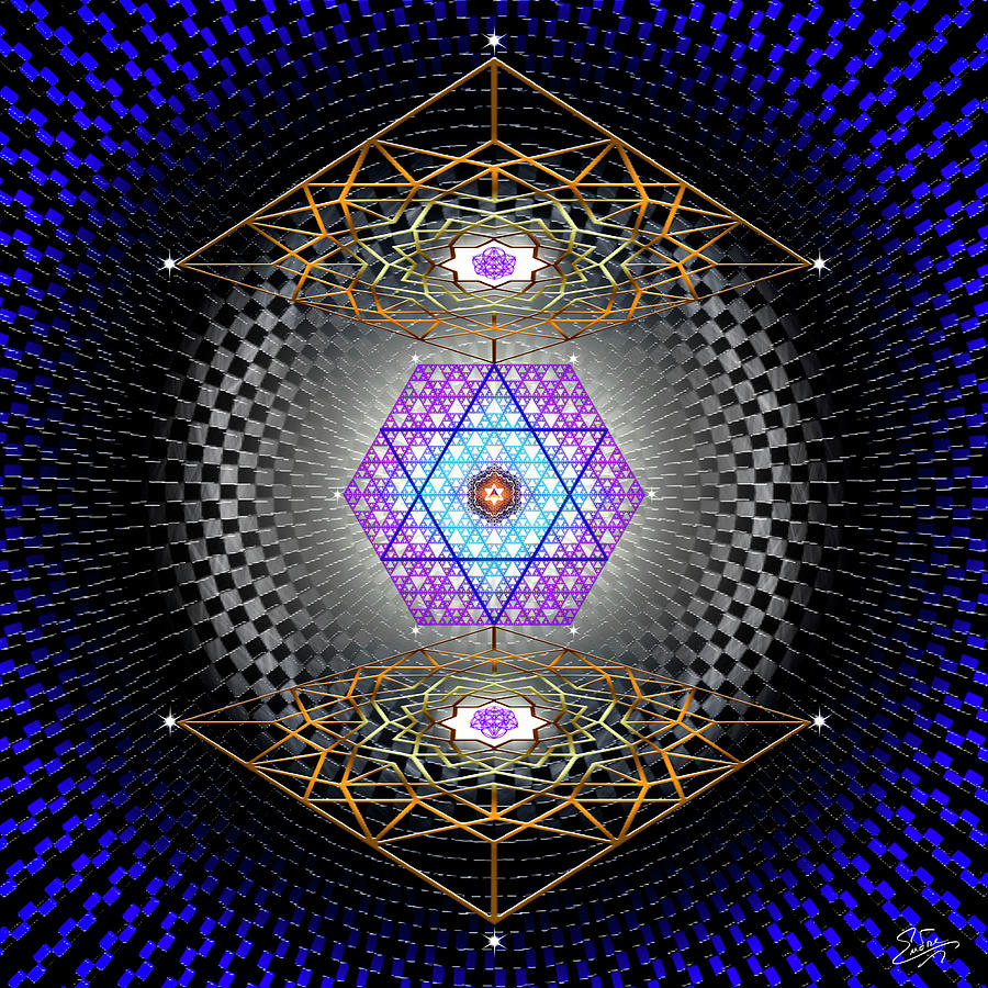 Sacred Geometry 858 Digital Art by Endre Balogh