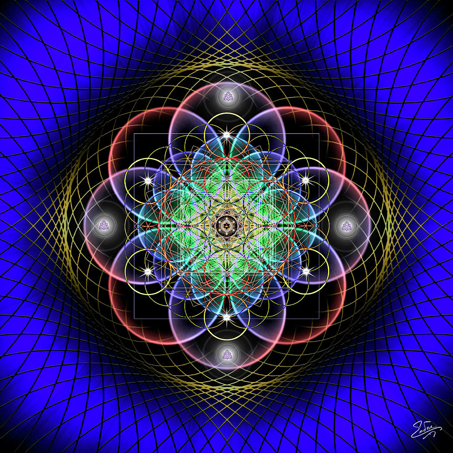 Sacred Geometry 869 Digital Art by Endre Balogh