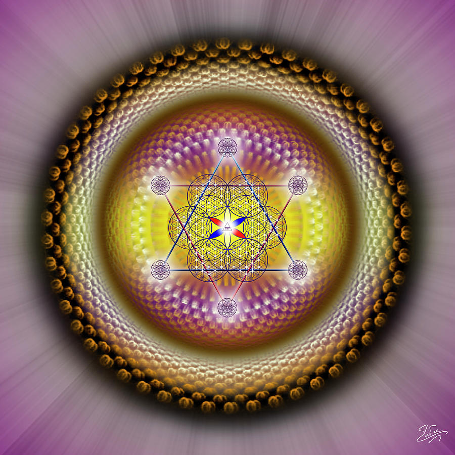 Sacred Geometry 872 Digital Art by Endre Balogh