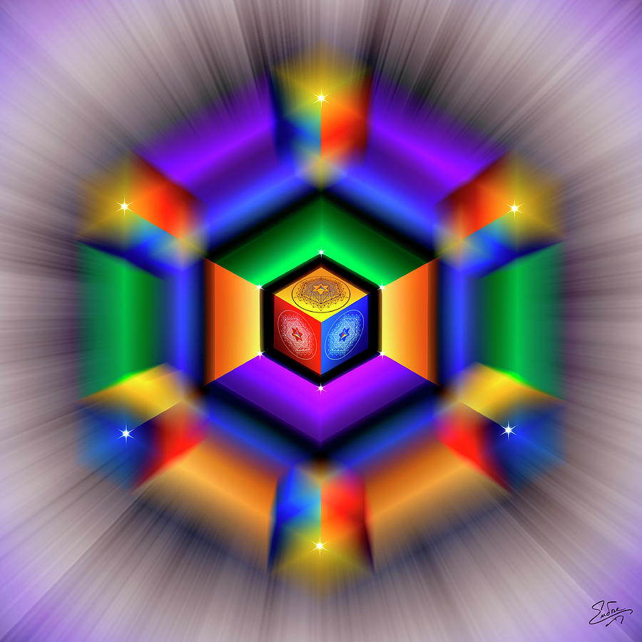 Sacred Geometry 875 Digital Art by Endre Balogh