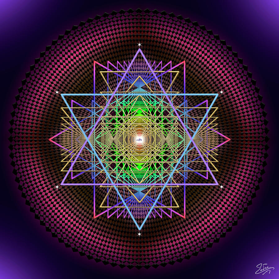 Sacred Geometry 876 Digital Art by Endre Balogh
