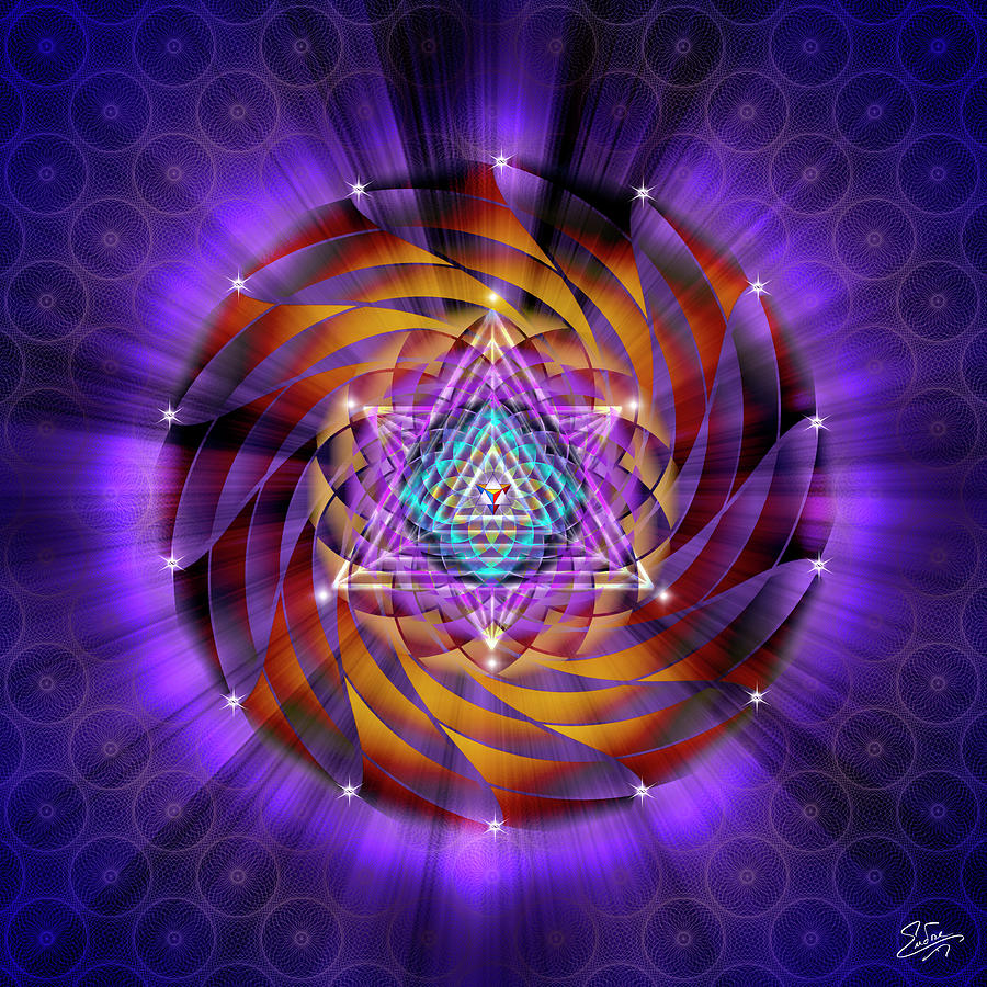 Sacred Geometry 889 Digital Art by Endre Balogh
