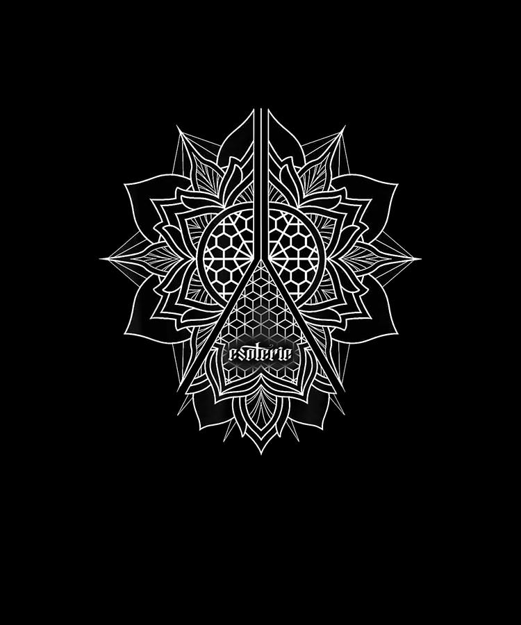 Sacred Geometry Honeycomb Lotus Mandala Geometric Drawing by Ngo Ngoc ...