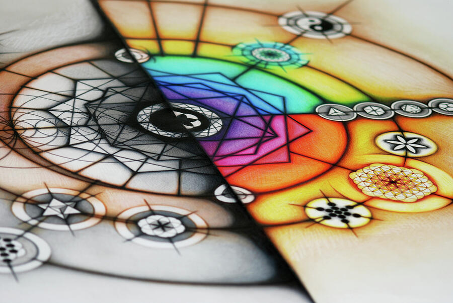 Sacred Geometry Theme Spectrum Geometry Photograph by Nathalie ...