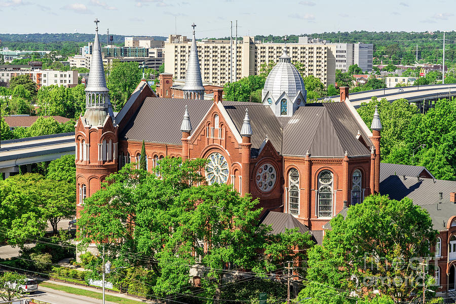 Sacred Heart Cultural Center Aerial View -Augusta GA Photograph by ...