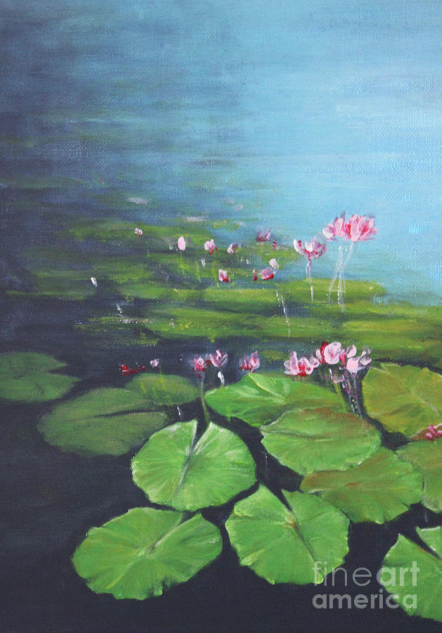 Sacred Lotus - Awakening Painting by Jane See