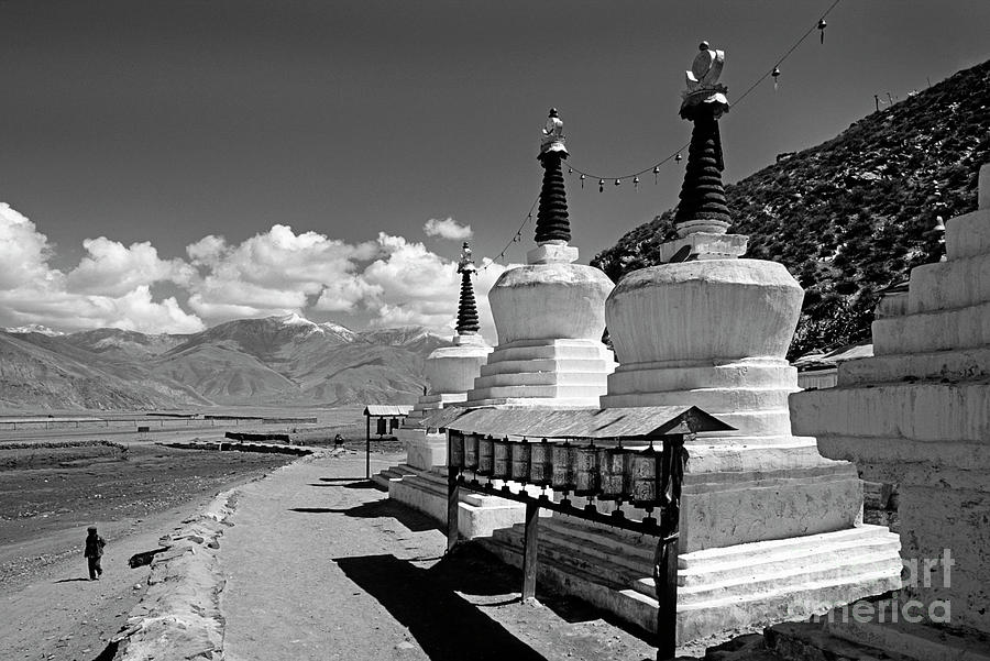 Sacred Stupas - Central Tibet Photograph by Craig Lovell