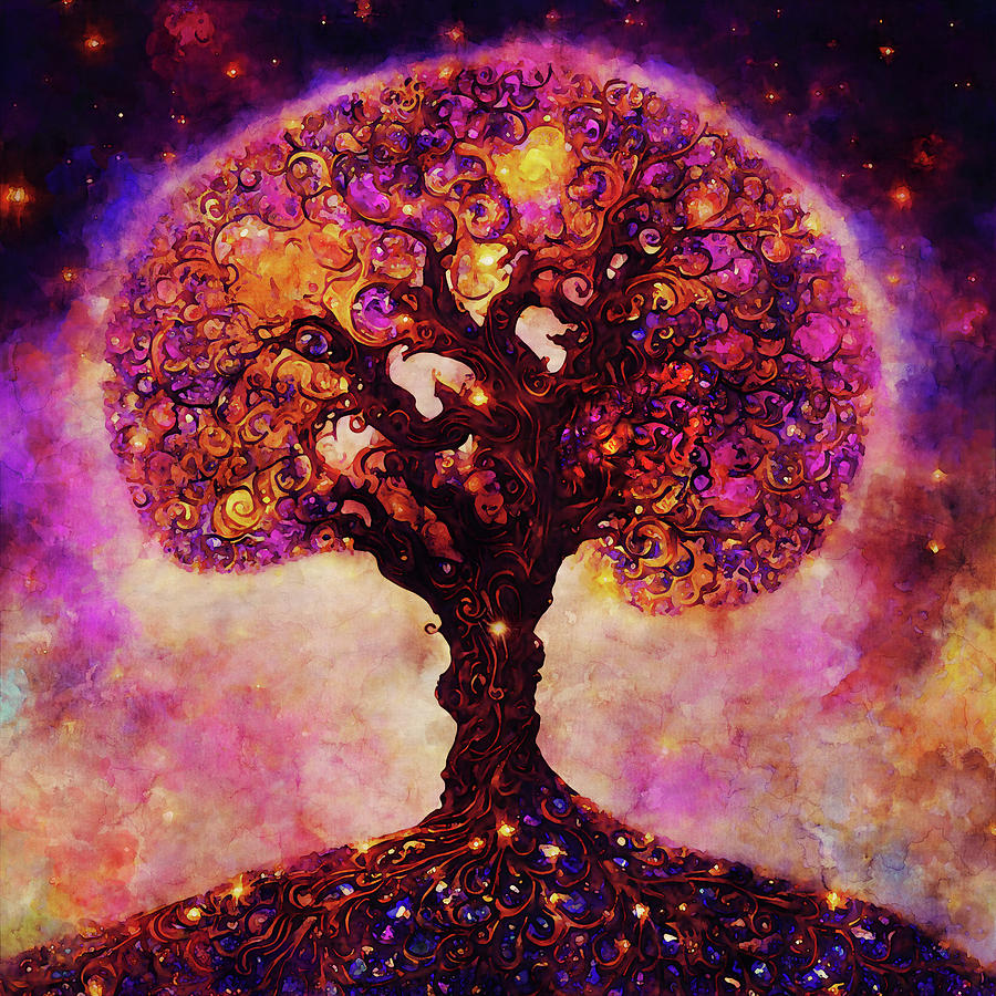 Sacred Tree of Life Digital Art by Peggy Collins