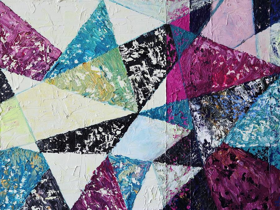 Geometric Painting - Sacred Trigonometry by Jackie Ryan