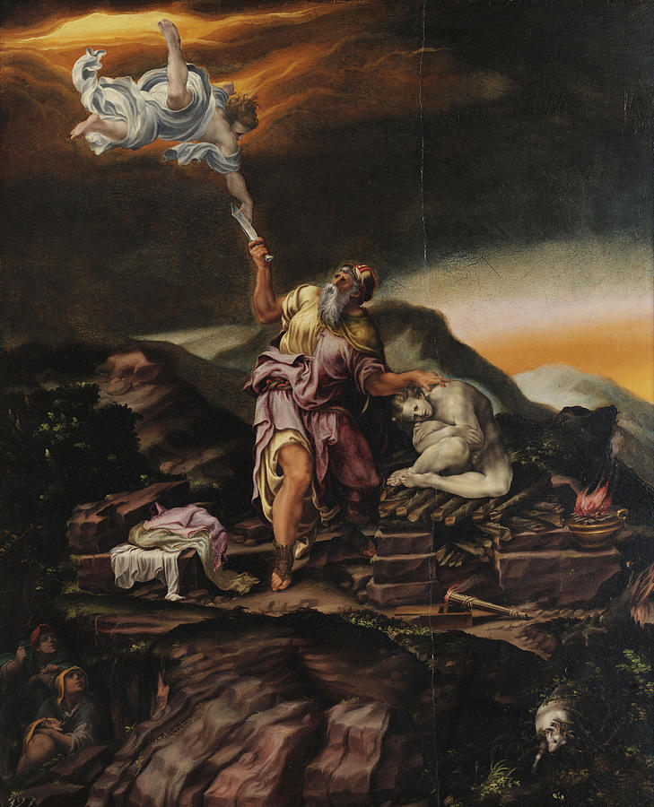 Sacrifice of Abraham Painting by Lelio Orsi