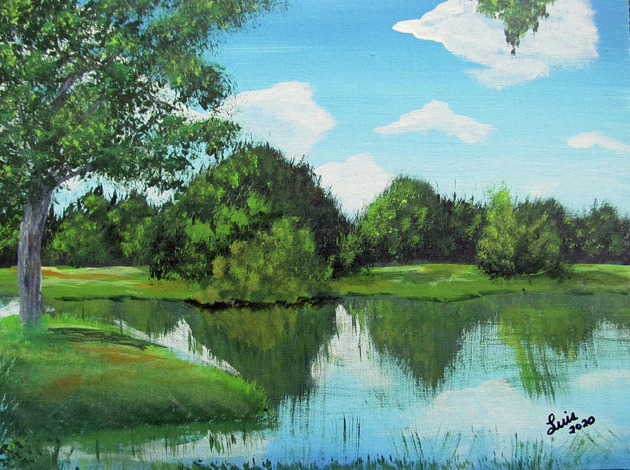 Saddle Creek Painting by Luis F Rodriguez