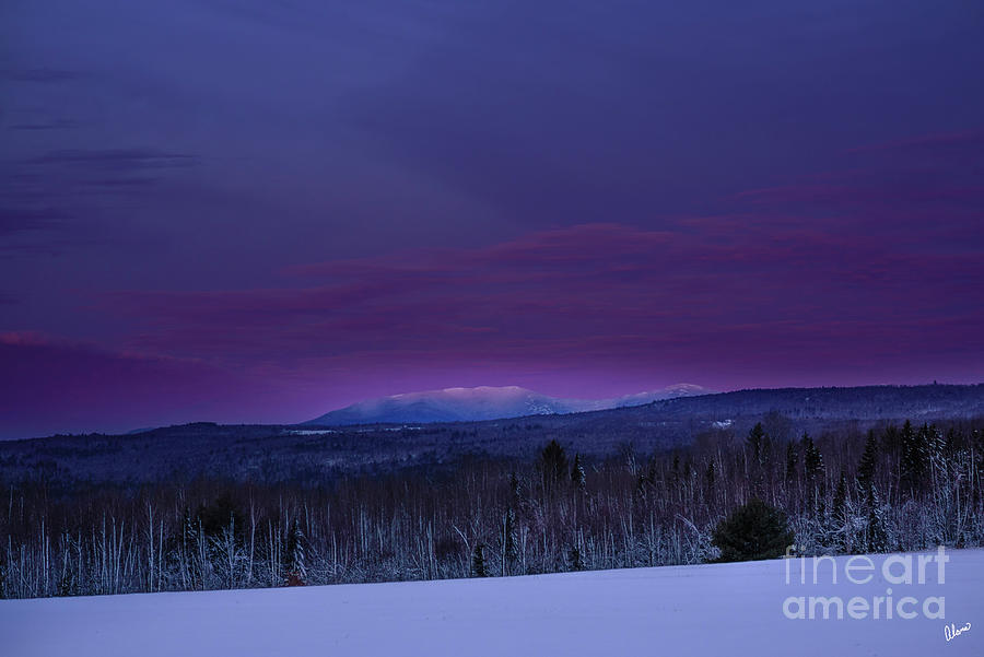 Dawn Saddleback Mountain Photograph by Alana Ranney