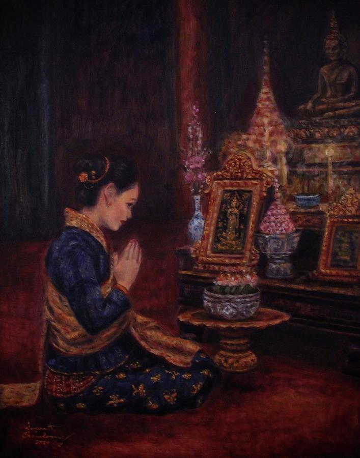 Phavana Painting by Sompaseuth Chounlamany