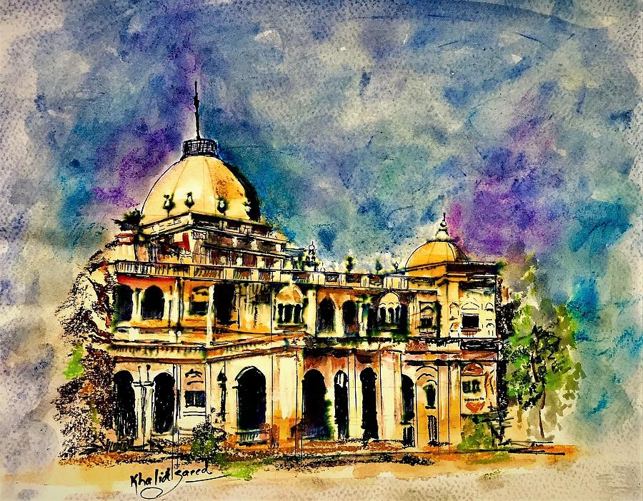 Sadiq Garh Palace Mixed Media by Khalid Saeed