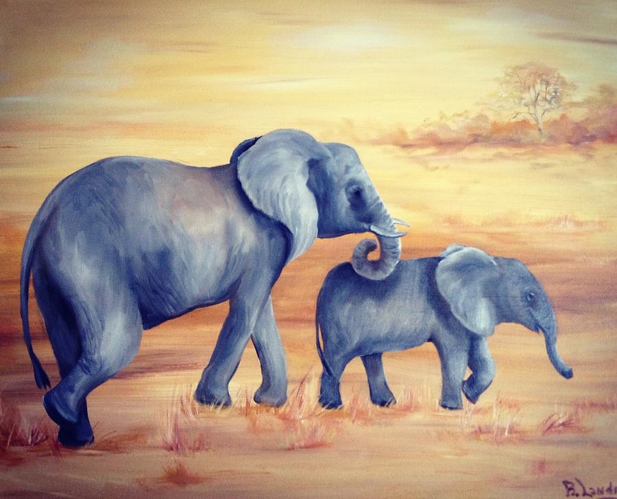 Safari Painting by Barbara Landry