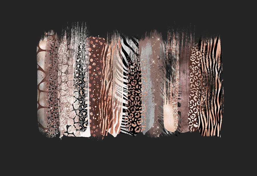 Safari Blush Pink Paint Strokes  Photograph by Carrie Ann Grippo-Pike
