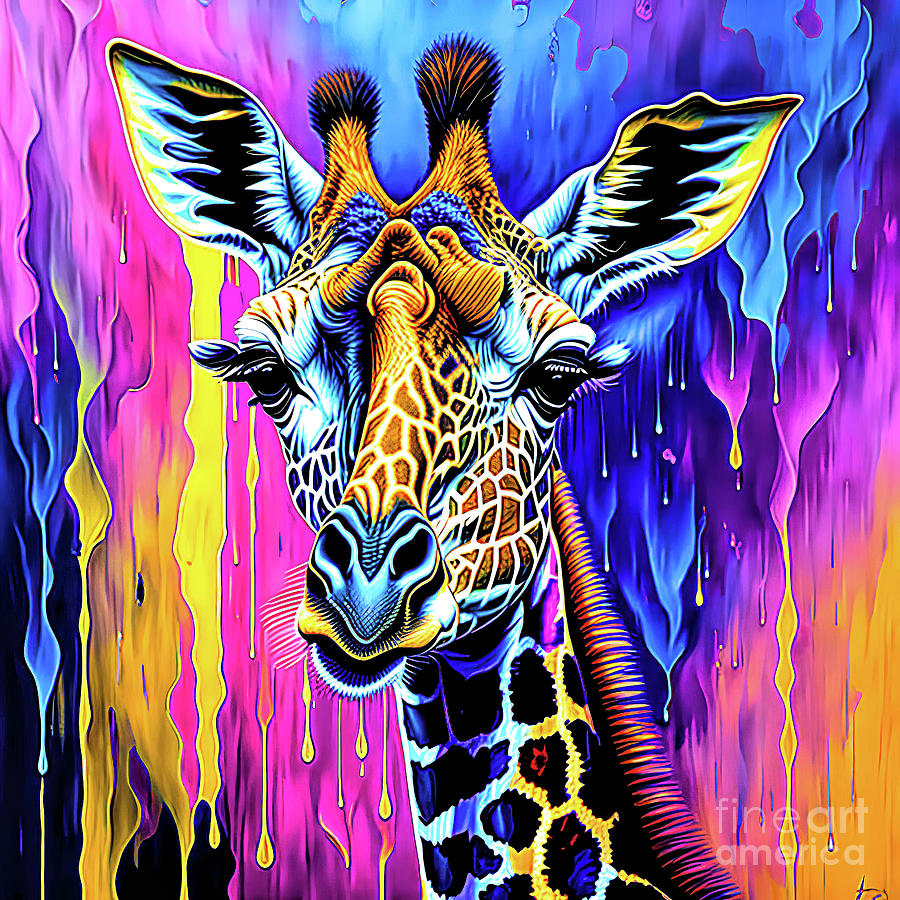 Safari Giraffe Digital Art by Elisabeth Lucas - Fine Art America