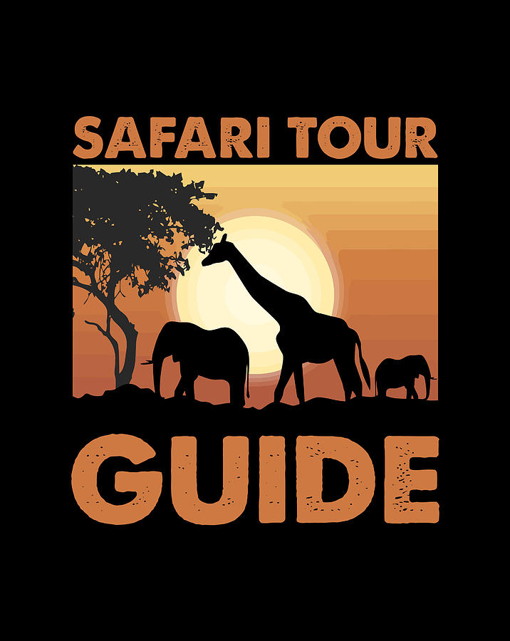 Safari Tour Guide Wild African Animal Digital Art by Jessika Bosch