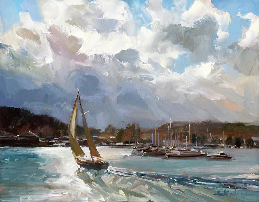 Impressionism Painting - Safe Harbor by Steve Henderson