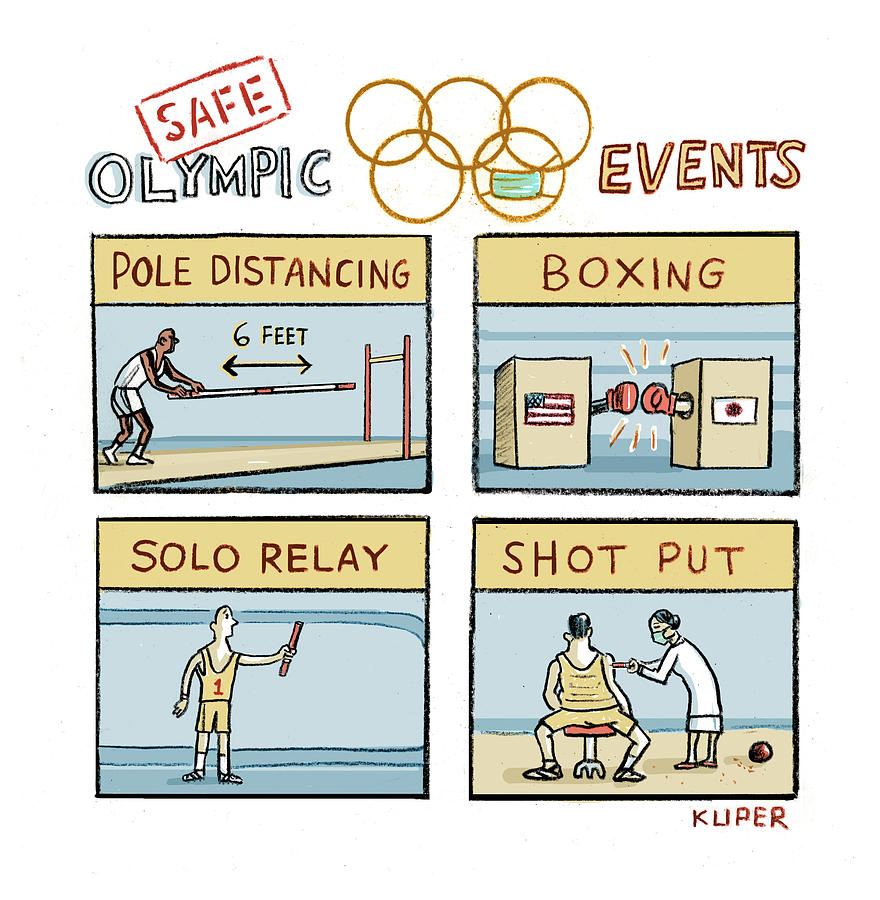 Safe Olympic Events Drawing by Peter Kuper