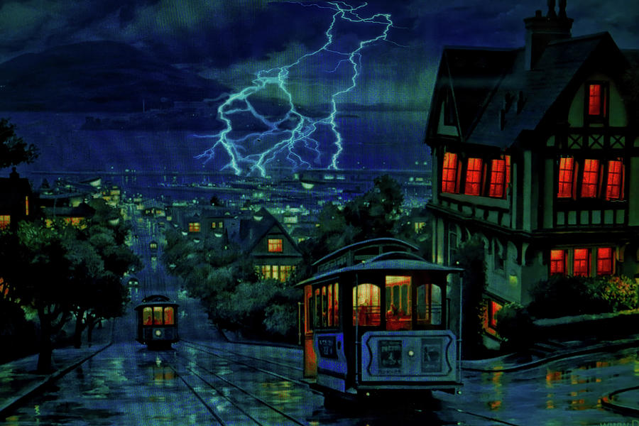 Leaving the Storm Below Digital Art by Dennis Baswell
