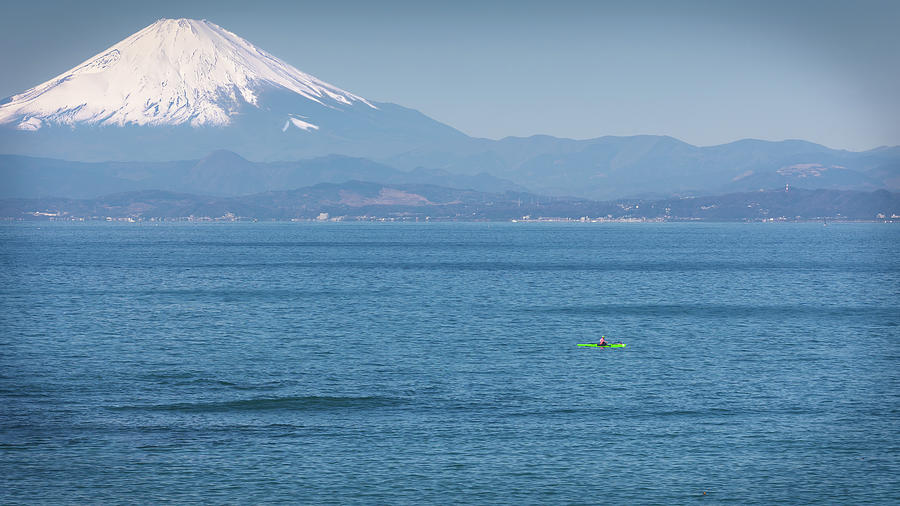 Sagami Kayaker Photograph by Bill Chizek