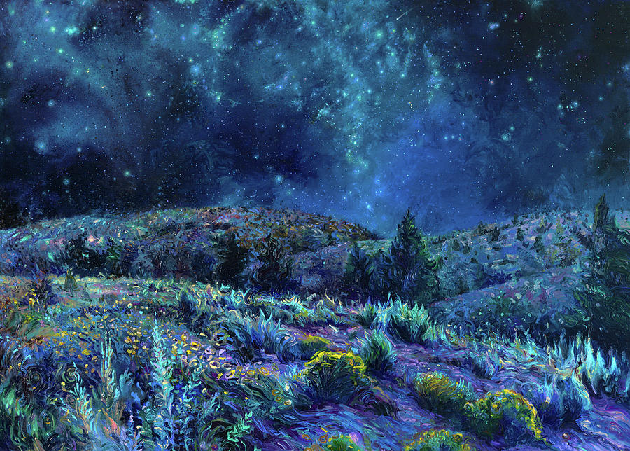 Night Painting - Sage and Time by Iris Scott