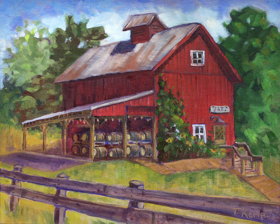Saginaw Barn Painting by Tara D Kemp