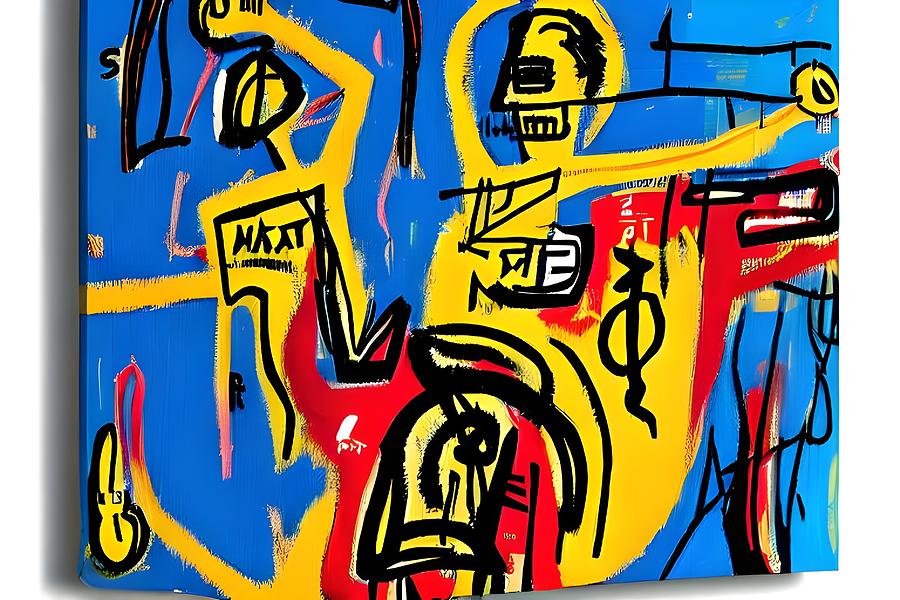 Sagitarius- Jean-michel Basquiat Painting By Dream Motiation - Fine Art 