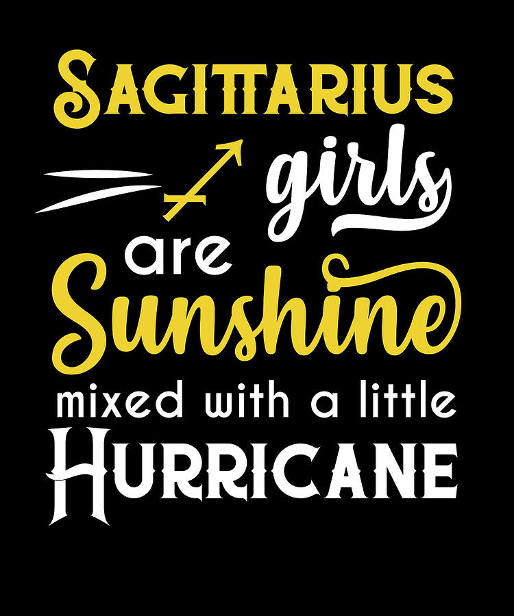 Sagittarius Girls Are Sunshine Mixed With A Little Hurricane Zodiac Star Sign Birthday Horoscope Gif by Orange Pieces