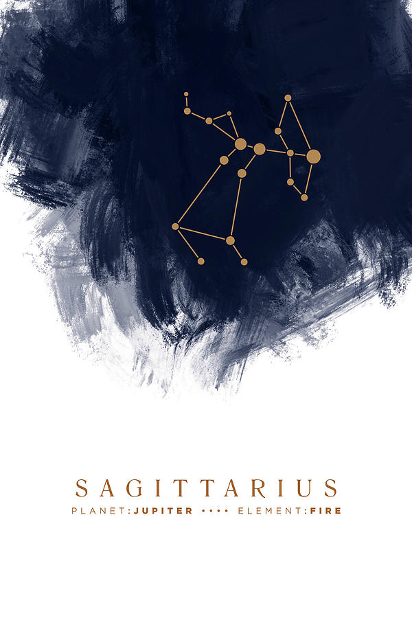 Sagittarius Zodiac Print Set Astrology Print Sagittarius Print Zodiac Wall Art Zodiac Sign Astronomy Space Poster Galaxy Star Print Modern